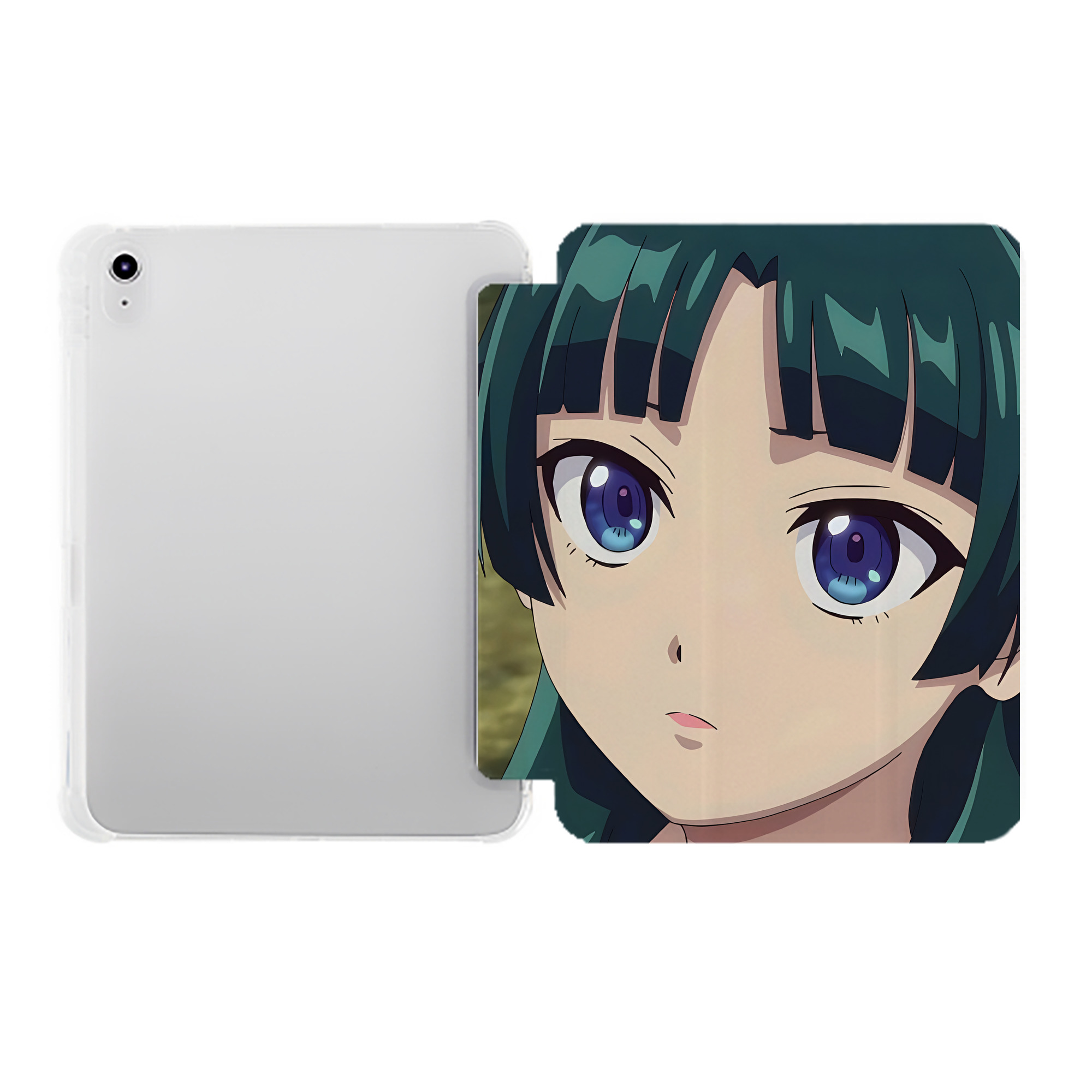 （画像用） 薬屋のひとりごと The Apothecary Diaries IPad ケース ペン収納付き 三つ折りスタンド PUレザー×シリコン 対応機種9.5/10.5/10.9インチ